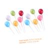 ABOOFAN 60pcs Balloon Cake Picks Adorable Cupcake Toppers for Birthday Party Decorations Light Weight and Easy to Insert for Celebrating Style view 4