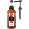 1883 Caramel Syrup with Pump  Premium Flavoring Syrup for Coffee, Lattes, Iced Coffee, Cocktails & Drinks  1L (33.8 fl oz) Bottle view 3