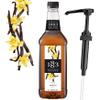 Vanilla Syrup for Coffee 33.8 Ounces with Pump - 1883 Vanilla Coffee Syrup, 1 Liter Plastic Bottle Made in France view 1