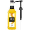 1883 Mango Syrup with Pump  Premium Flavoring Syrup for Cocktails, Mocktails, Lemonade, Iced Tea & Tropical Drinks  1L (33.8 fl oz) Bottle view 1