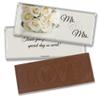 36 Pcs Wedding Candy Party Favors in Bulk Wrapped Belgian Chocolate Bars - Floral view 1