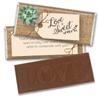 12 Pcs Wedding Candy Party Favors in Bulk Wrapped Belgian Chocolate Bars - Rustic view 1