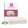 2Pcs Organic Cotton Flannel for Castor Oil Pack Wrap, Unbleached Reusable Castor Oil Wrap Soothing Heat Compress for Liver, Abdomen, Joints and Other Areas, Soft and Highly Absorbent view 1