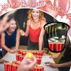 Roshtia 100 Pack 2 oz Plastic Shot Cups, Mini Disposable Shot Glasses 2 oz Party Cups for Valentine Wedding New Year Party, Beer Taste Serving, Snacks(Red) view 4