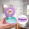 2 Pack Retainer Case with Vent Holes, stocking stuffers for gift women men,Compatible with Invisalign,Night Guards,and Mouth Guards Case - Includes Storage Bag,Slim Aligner Remover Tool view 3