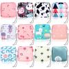 Paterr 12 Pcs Sanitary Napkin Storage Bag Set Including Portable Period Pouch Hand Wrist Strap Lanyard String Holder Tampons Holder Pouch First Period Gift for Purse Teen Girls (Chic Style) view 1