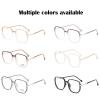 Women's Portable Fashion Anti-Blue Light Reading Glasses,Square Blue Light Blocking Portable Ultralight Eyeglasses (Purple,0) view 4