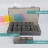 21 Grids Large Capacity Medicine Case Weekly Tablet Organizer Black Portable Tablet Box Medicine Container view 2