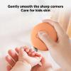 Electric Nail Clippers, Super Soft, Low Noise Baby Nail Trimmer Electric, with 6 Nail Grinding Heads, One Touch Control for Newborns, Infants, Babies, Toddlers, Children, Adults (Orange) view 3