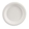 NATUREZWAY PRO presents a 125-Pack of 6 Bamboo & Sugarcane Round Plates: Elevate Your Sustainable Dining Experience with Leak-Proof, Heavy-Duty, Microwave Safe, and Compostable Plates view 1
