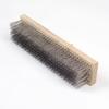 16" Heavy-Duty Rough Surface Floor Brush,Stainless Steel Wire Large Deck Scrub Brush 16" x 2.7 Removes Snow, Dirt & Grime on Drivways, Steps, Patios, Decks, Tile, Cement Without Stick (16") view 3
