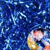 Ottwll 150 Grams Blue Crinkle Cut Paper Shred Filler, Sparkly Film PP Hamper Shreds for Gift Box Bag Basket DIY Crafts Supplies Easter Grass Gift Box Filling view 1