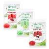 Simple Mixes Natural Gummy Mix, Healthy Snack, Dye-Free, No Gluten or Fat, Kosher, (3-Pack, Variety - Strawberry, Cherry, Lime) view 1