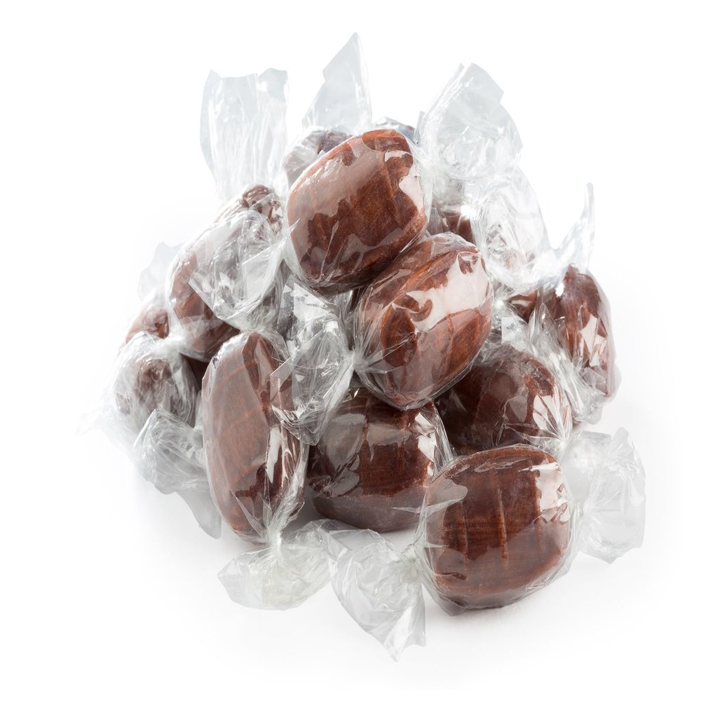 Bayside Candy Bulk Root Beer Barrels Old Fashioned Hard Candy - Clear Wrapped - Root Beer Flavored Candy (3lb)