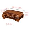 Vase Bonsai Base Wood Vase Base Hollow Carved Base Buddha Statue Base Vase Pot Guanyin Lotus Handicraft Ornaments Bracket Bonsai Base ( Color : 1 ) view 2