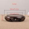 Vase Bonsai Base Round Carved Base, Wooden Vase Base Wooden Bracket For Flowerpot Teapot Statue Base Bonsai Base Display Stand Bonsai Base ( Color : B ) view 2