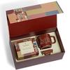 Tea Forte Frank Lloyd Wright 3-Piece Tea Gift Set with Sienna Stoneware Cup with Tea Tray and 10 Count Mini Presentation Box, 2 of Each Blend Handcrafted Pyramid Infuser Tea Bags view 3