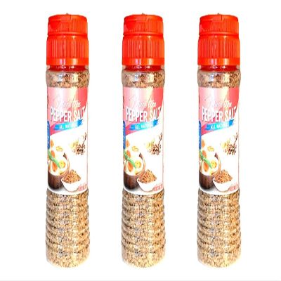 3 Packs - Black Pepper Salt - Muoi Tieu Den - 3.5 Oz
