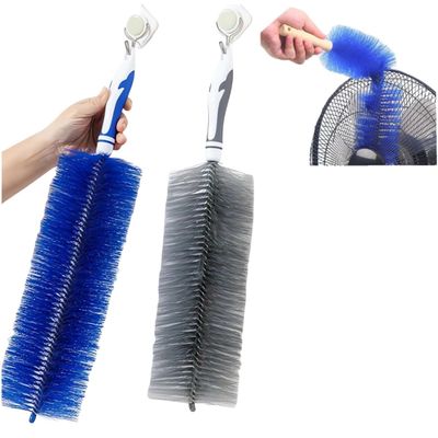 2024 New Flexible Fan Dusting Brush (Non-disassembly Cleaning) - Microfiber Dust Collector, Bendable Dusting Brush for Electric Fan, Multifunctional Cleaning Brushes for Household Use (2PCS-Grey)