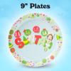 Silver Buffalo Elf Buddy the Elf Fa La La Santa Snow Christmas 32 Pack Partyware Disposable Paper Plates and Napkins view 3