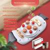 Automatic Abdominal Massager, Electric Stomach Massager, Dual-use for Waist and Abdomen, 5 Modes, 3 Adjustable Vibration Intensities, for Home/Dysmenorrhea/Abdominal Pain view 3
