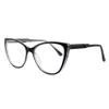SOPHILY Cateye Bifocal Reading Glasses for Women Men, Funky Bi-focal Womens Readers Clear Top Blue Light Blocking Eyglasses,Black Frame +2.00 view 2