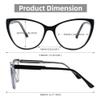 SOPHILY Cateye Bifocal Reading Glasses for Women Men, Funky Bi-focal Womens Readers Clear Top Blue Light Blocking Eyglasses,Black Frame +2.00 view 3