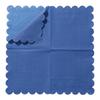 200 Pack Cocktail Napkin 2-Ply Scalloped Edged Dessert Napkins Folded 5 x 5 Inches Disposable Napkins for Dinner Wedding Birthday Party Bridal Anniversary Reception Event (Navy Blue) view 3