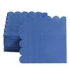 200 Pack Cocktail Napkin 2-Ply Scalloped Edged Dessert Napkins Folded 5 x 5 Inches Disposable Napkins for Dinner Wedding Birthday Party Bridal Anniversary Reception Event (Navy Blue) view 4