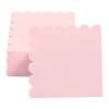 100 Pack Cocktail Napkin 2-Ply Scalloped Edged Dessert Napkins Folded 5 x 5 Inches Disposable Napkins for Dinner Wedding Birthday Party Bridal Anniversary Reception Event (Pink) view 4