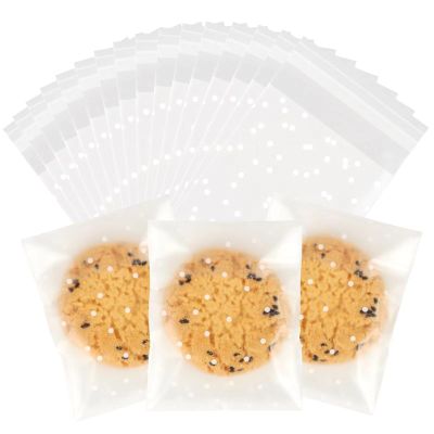 5000 Pcs 3.1" x 4" White Dot Self Sealing Packaging Cellophane Treat Candy Bags Small Pastry Bags for Birthday Wedding Graduation Party or Gift Giving