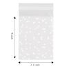 5000 Pcs 3.1" x 4" White Dot Self Sealing Packaging Cellophane Treat Candy Bags Small Pastry Bags for Birthday Wedding Graduation Party or Gift Giving view 2