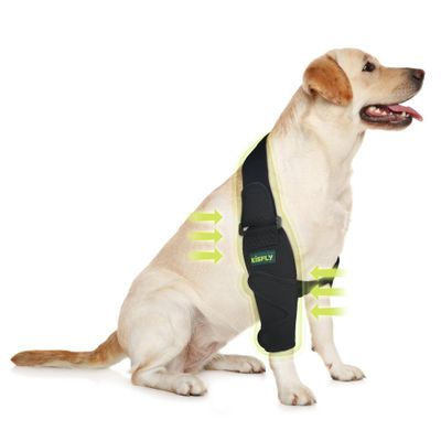 KISFLY Dog Elbow Brace Protector for Canine Elbow and Shoulder Support Elbow Calluses Pressure Sores and Shoulder Dislocation Elbow Braces for Dogs Prevent Licking Wound Right Leg M