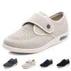 bumuam Women's Men Diabetic Shoes,Casual Adjustable Walking Shoes Wide Shoes with 3 Pairs Insoles Replacement for Elderly Diabetic Edema Swollen Feet Men 5/Women 6 view 1