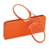 REAVEE Ultra Thin Armless Reading Glasses for Men Women, No Temple Pinch Nose Clip on Readers Small Pocket with Mini Portable Case, Orange +1.0 view 1