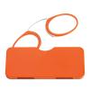 REAVEE Ultra Thin Armless Reading Glasses for Men Women, No Temple Pinch Nose Clip on Readers Small Pocket with Mini Portable Case, Orange +1.0 view 2
