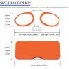 REAVEE Ultra Thin Armless Reading Glasses for Men Women, No Temple Pinch Nose Clip on Readers Small Pocket with Mini Portable Case, Orange +1.0 view 3