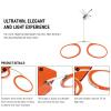 REAVEE Ultra Thin Armless Reading Glasses for Men Women, No Temple Pinch Nose Clip on Readers Small Pocket with Mini Portable Case, Orange +1.0 view 4