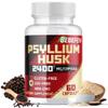 BEBEFEN Psyllium Husk Capsules 2400mg with Black Pepper - 2 Month Supply - Daily Soluble Fiber for Gut Health - Non-GMO and Gluten-Free Formula view 1