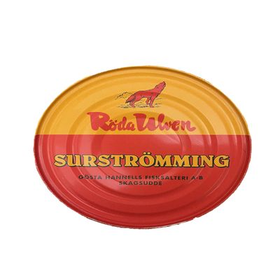 Surstrmming Fermented Pegs in Traditional Tin