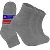 Glory Max 3, 6 or 12 Pairs Unisex Physicians Approved Circulatory Diabetic Quarter Crew Ankle Socks (as1, numeric, numeric_9, numeric_11, regular, regular, 6 Pairs Gray) view 1
