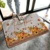 EwdeWwo Hello Pumpkin Front Door Welcome Mat, Thanksgiving Maple Leaf Sunflower Pumpkin Autumn Non-Slip Rug Low-Profile Floor Mat for Indoor/Outdoor Entry/High Traffic Areas, 18" x 30" view 3