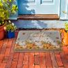 EwdeWwo Hello Pumpkin Front Door Welcome Mat, Thanksgiving Maple Leaf Sunflower Pumpkin Autumn Non-Slip Rug Low-Profile Floor Mat for Indoor/Outdoor Entry/High Traffic Areas, 18" x 30" view 4