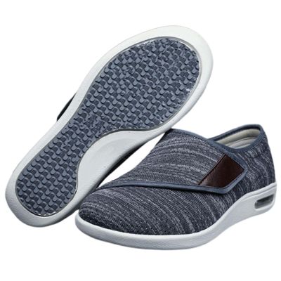 Women's Men Diabetic Shoes,Orthopedic Lightweight Comfy Casual Slippers for Elderly Swollen Feet Arthritis Recovery Men 5.5/Women 6.5 Dark Gray