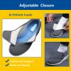 Women's Men Diabetic Shoes,Orthopedic Lightweight Comfy Casual Slippers for Elderly Swollen Feet Arthritis Recovery Men 5.5/Women 6.5 Dark Gray view 4
