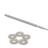 CHOUDHARY ACUPRESSURE Massager Tools Combo Kit With Silver Jimmy + 5 Pc Massage Rings Accupressure Tool Kit view 1