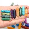 1pc Hexagonal Columns Natural Stone and Crystals Quartz Pendulum Point Wand Ore Mineral Crafts Home Decor view 4