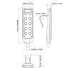Electric Lifting Bed Controller IP66 Remote Hand Control PVC Chair Hand Control for Hospital Smart Home view 4
