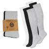 Diamond Star 6 Pairs Diabetic Knee High Socks for Men  Over the Calf Cotton Socks, Non-Binding Comfortable Fit  Mens Shoe Size 1316 (2 Pairs Black, 2 Pairs White, 2 Pairs Grey) view 1