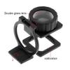 20X 28mm Foldable Scale Magnifier LED Illumination Light Printing Magnification Lupa Optical Lenses Magnifying Glass Home Tools view 3